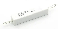 NTE 25W4D7, 4.7 Ohm 25 Watt Wirewound Ceramic Power Resistors 25W