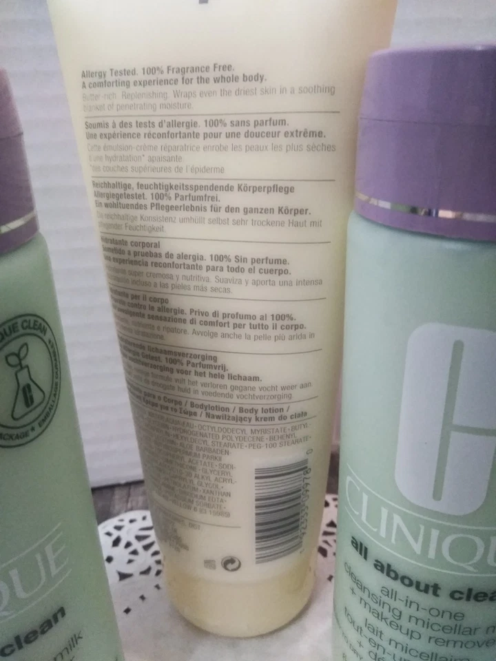 (2) Clinique All about Clean todo en uno limpieza leche micelar e hidratación corporal Foto 4 de 4