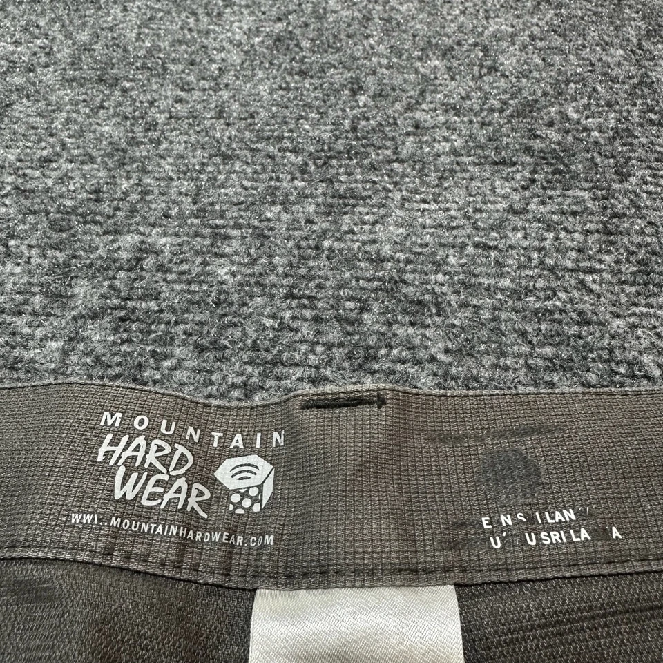 Mountain Hardwear Pants Womens 35 Grey Cotton Blend Mid Rise Hiking Outdoors - Image 3 of 4