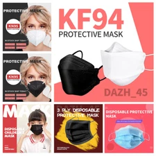 KN95 KF94 Face Mask Adult Mask 3 Ply Disposable KIDS Children Mouth Cover