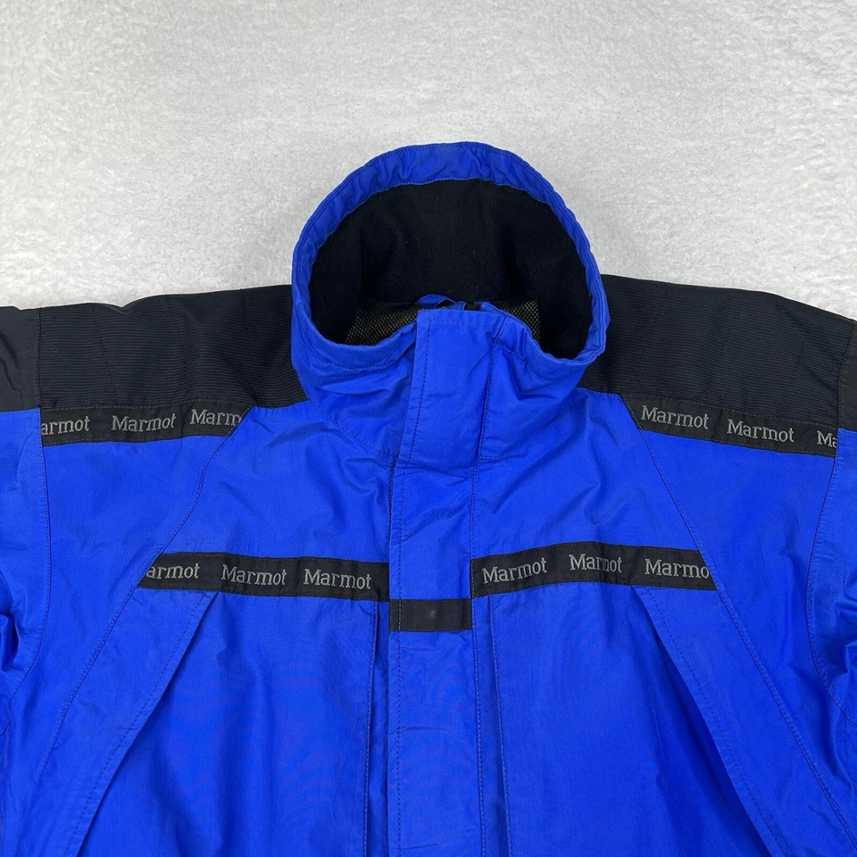 Marmot Jacket Mens Medium Blue Gore-Tex Pro Shell Full Zip Mesh Lined Outdoors - Image 2 of 4