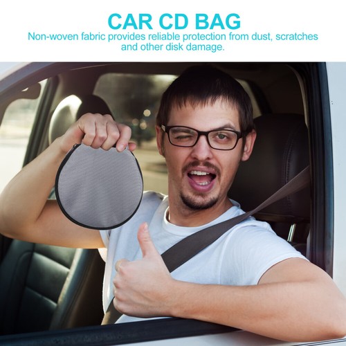 CD Protective Case DVD Binder Book CD Wallet Holder Booklet Zipper CD Organizer - Afbeelding 5 van 12