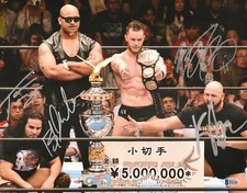 Finn Balor Bad Luck Fale Tama Tonga Karl Anderson Signed 11x14 Photo BAS COA WWE