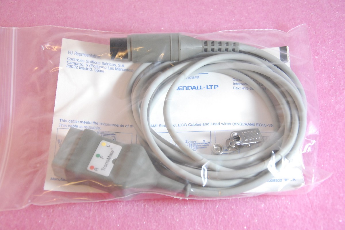 Kendall ECG cable 3 lead 6 pos conn/ IEC Trunk Cable Philips  