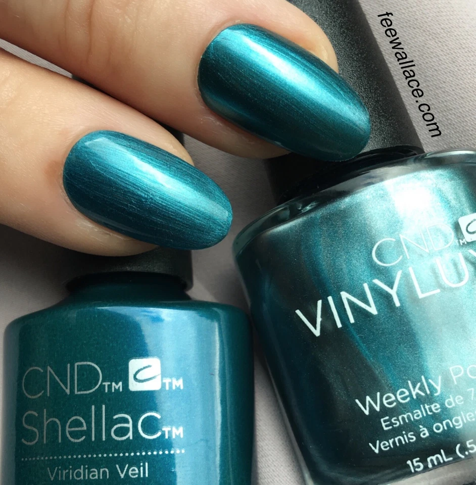 Viridian Veil CND Shellac / Color Coat / Nagellack 7.3ml / S-Verfolgung - Bild 3 von 4