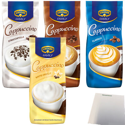 Krüger Family Testpaket Cappuccino Stracciatella Schoko White Classico 4x500g