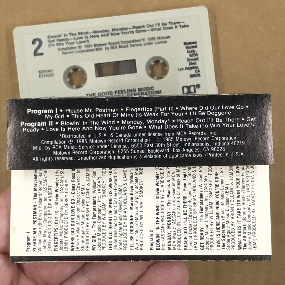 BIG CHILL GENERATION Cassette Tape VOL 2 MOTOWN Funk Soul MARVIN GAYE SUPREMES - Image 4 of 4