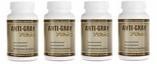 4 Bottles Anti Gray Hair 7050 Restore Natural Hair Color Supplement 60 Capsules