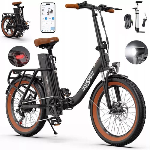 MTB 20 Zoll Klappbares Elektrofahrrad 250W 48V 17AH City Pedelec Fatbike E-Bike