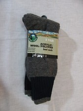 NWT 2 Pair Ozark Trail Men's Boot Socks, Size 7-1/2 - 12, USA rr