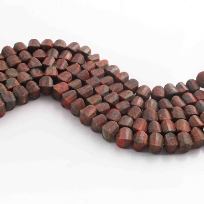 1 Long Strand Unakite Faceted Briolettes - Fancy Shape Briolettes -17mmx10mm-11m