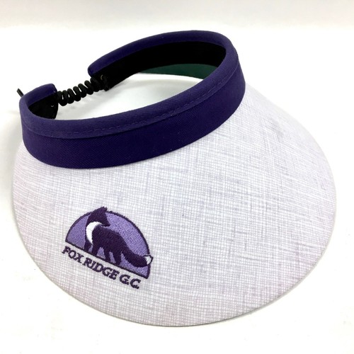 Town Talk Fox Ridge Golf Course Helena MT Golf Visor White Purple eBay