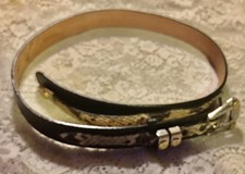 NW0T DUN DEE 36  PYTHON  NARROW WOMANS BELT #...