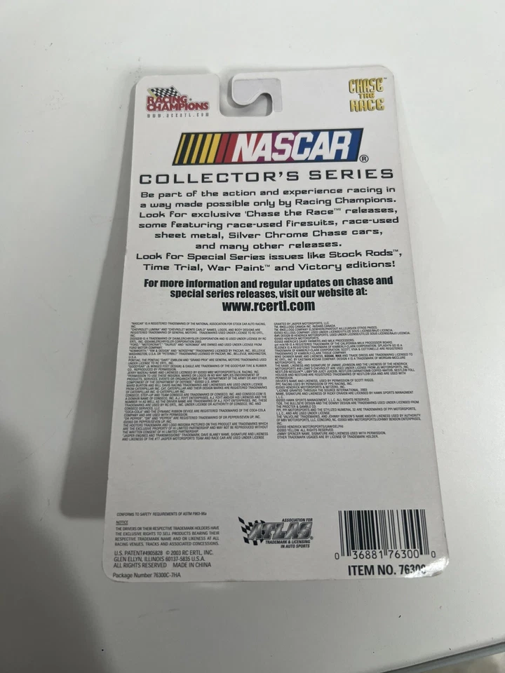 Autographed Racing Champions NASCAR 2003 Ricky Craven #32 Tide Diecast Car - Image 3 of 3