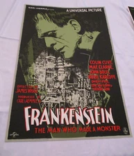 VARIANT Rare Production Sample Frankenstein Mondo Poster Francesco Francavilla