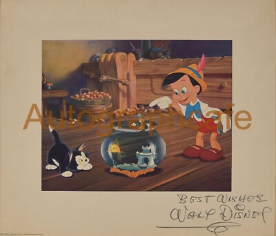 Walt Disney 10x8'' signiertes Werbefoto (Signatur ist Teil des Fotos),
