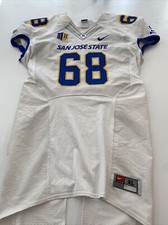 Game Worn Used Nike San Jose State Spartans SJSU Football Jersey XL 8 #68
