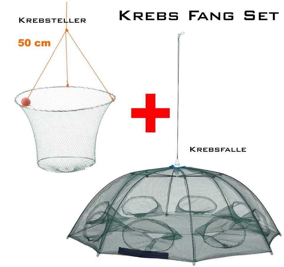 ☺Loch - Senke / Krebsfalle + Krebsteller zur Regulierung der Signalkrebsbestände