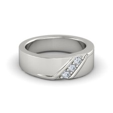 0.17 Ct Round Cut Natural Diamond Mens Wedding Band Solid 950 Platinum Size 10.5