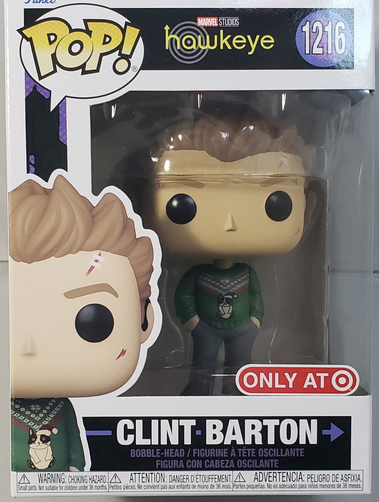 CLINT BARTON (Holiday Sweater) u0026#034;hawkeyeu0026#034; Funko POP! MARVEL #1216  Target | eBay