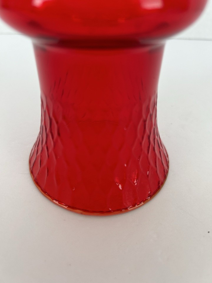 Red Glass Design Votive Candle Holder Made in Italy eBay