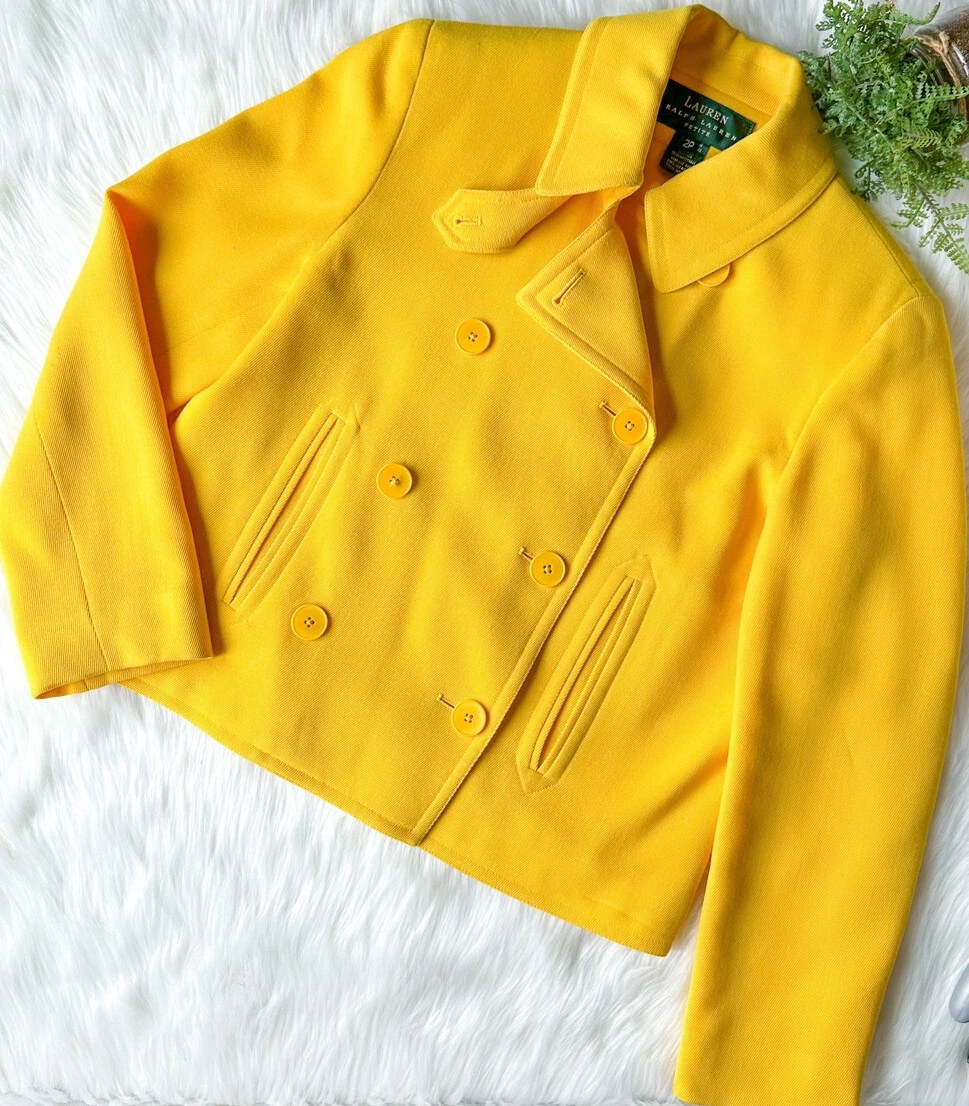 Yellow military blazer sale