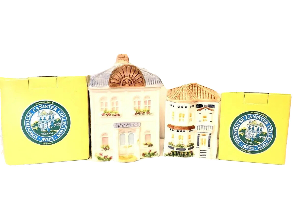 Vintage Canisters From Avon Townhouse Collection eBay