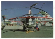 AEROFLOT HELICOPTER Ka-26 geological version AVIATION AVIA Russia Postcard Old