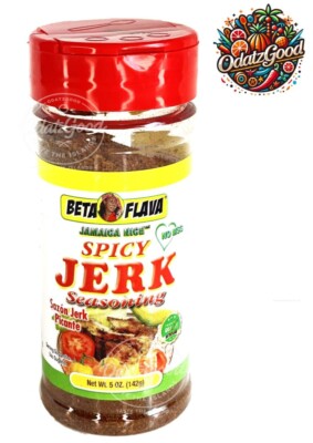 Beta Flava Spicy Jerk Seasoning | Bold & Fiery Caribbean Flavor | 5 oz (142g)