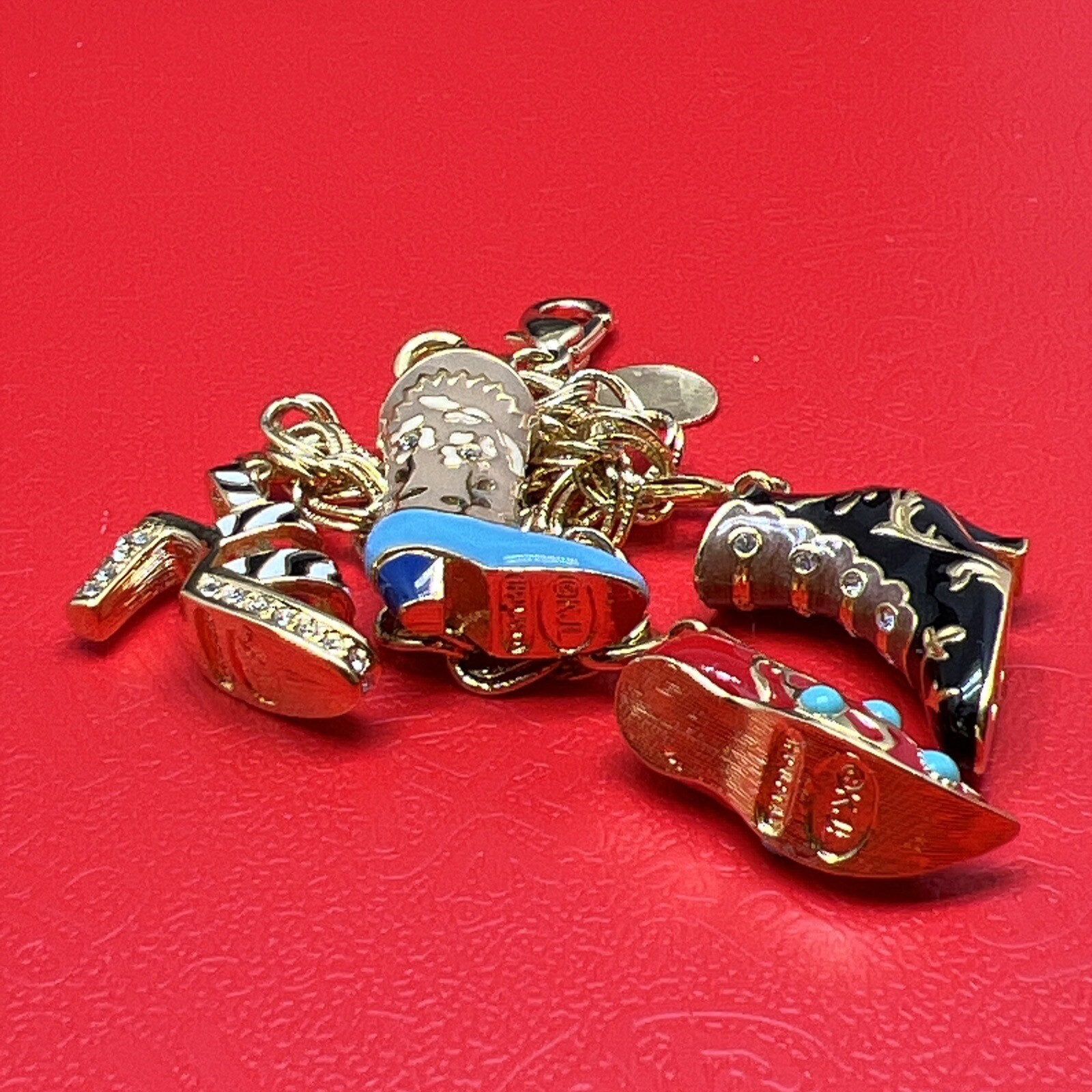 KJL Kenneth Jay Lane Shoes Boots Sandals 4 Charms… - image 8