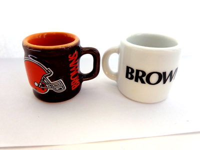 VINTAGE NFL Cleveland Browns Football Mini Mug, Cup, Coffee Mug, Team Logo