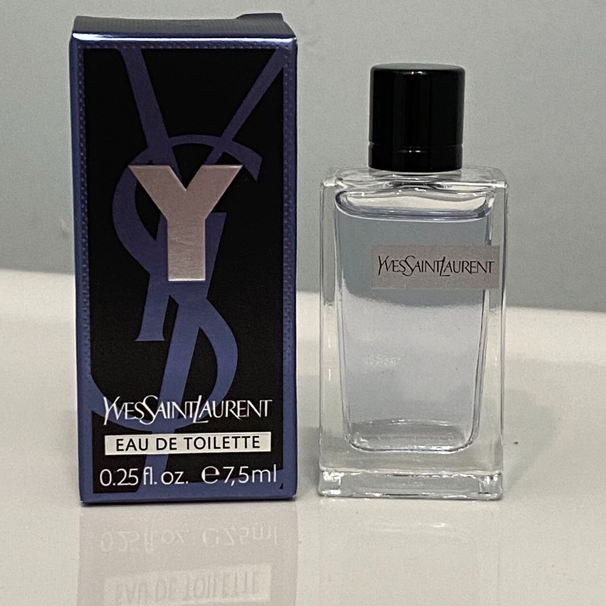 NIB YSL Y Eau De TOILETTE perfume for men (splash mini size: 7.5