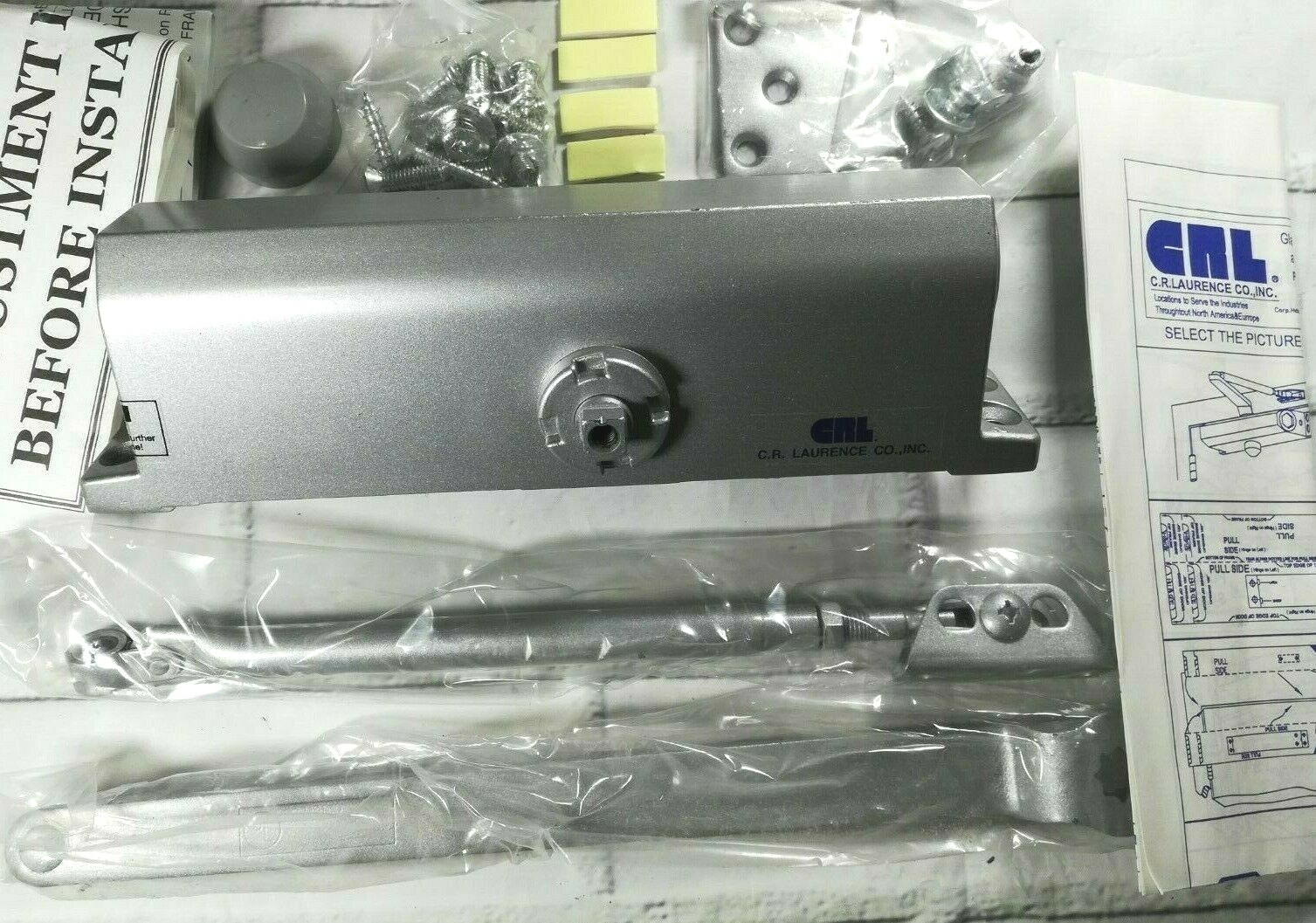 C.R. Laurence DC55A Surface Door Closer CRL Commercial Door Closer