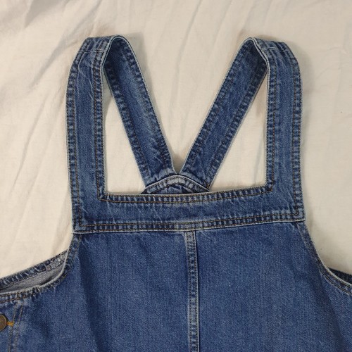 Fat Face Blue Denim Dungaree Dress Cotton Size UK 10 Pockets - Picture 2 of 12