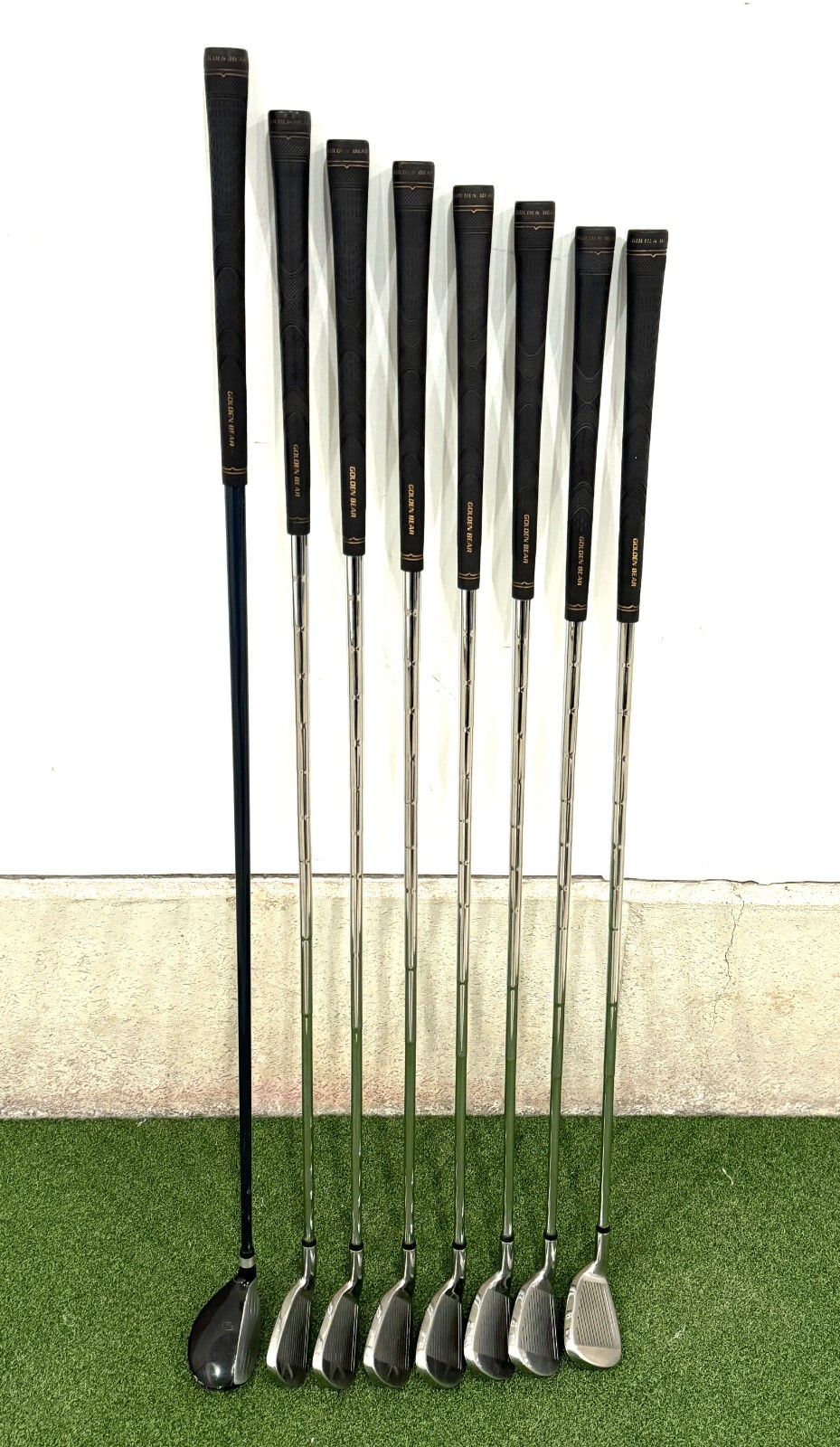 GOLDEN BEAR MEGA PT GOLF CLUB IRON SET RH REG FLEX 59 IRONS SW PW W/ 4