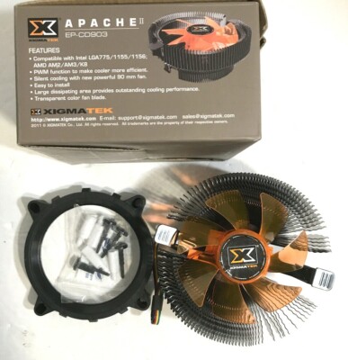 Xigmatek Apache EP-CD903 90mm Fan Intel LGA775/1155/1156/AMD AM2/AM3/K8