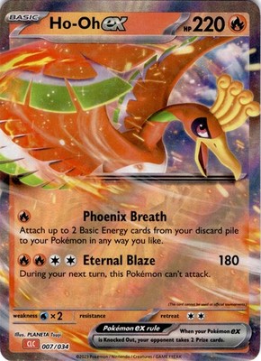 Ho-oh ex Holo Classic Collection Trading Card Game Classic 007/034 NM