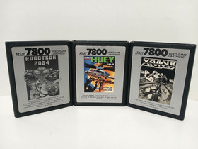 Atari 7800 Game Lot of 7! Baseball/Galaga/Ms. Pac-Man/One-On-One/Robotron 2084 +