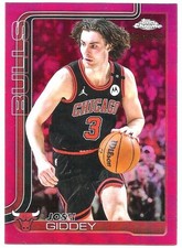 2025 TOPPS CHROME PINK (#48) - JOSH GIDDEY #'D 64/399 - CHICAGO BULLS