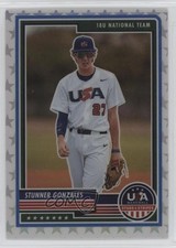 2023 Panini USA Baseball Stars & Stripes White Prizm 72/99 Stunner Gonzales 4u2