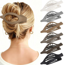 Flat Hair Clips for Women - 6 PCS French Flat Claw Clips Medium Hair Clips
