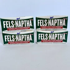 4 Pack Purex Fels-Naptha Laundry Bar & Stain Remover - 5 oz (New / Never Opened)