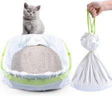 Cat Litter Liners Large, Jumbo Drawstring Extra Durable Pet Cat Pan Liners Extra