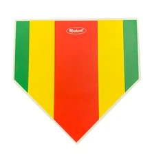 Regulation Home Plate with Color Coded Strike Zones for Catchers and Pitchers