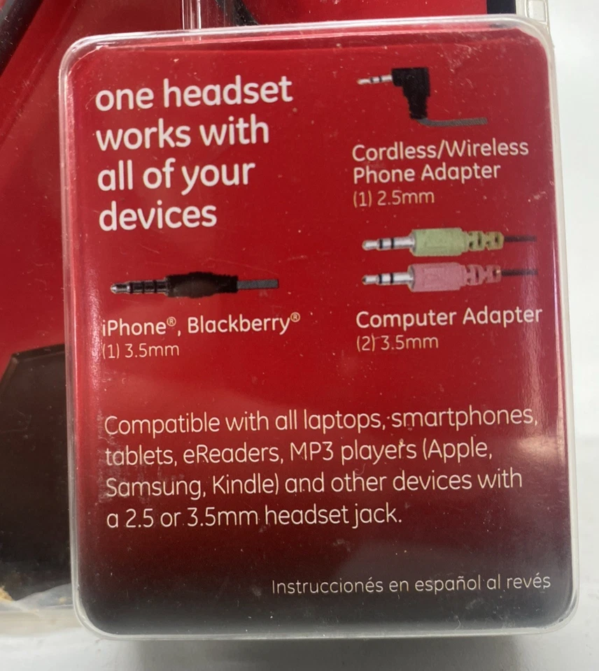 Juego de orejeras manos libres todo en uno universal GE modelo 38996 Foto 2 de 3