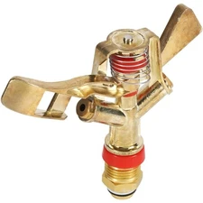 360 Rotating Brass Impact Sprinkler Head 1/2 Inch for Lawn Grass Garden Patio