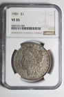 1901 Morgan Silver Dollar VF35 NGC #002
