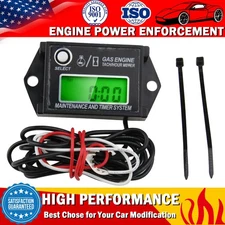 Waterproof Tachometer Tiny Tach / Hour Meter For 2 Stroke 4 Stroke Small Engine