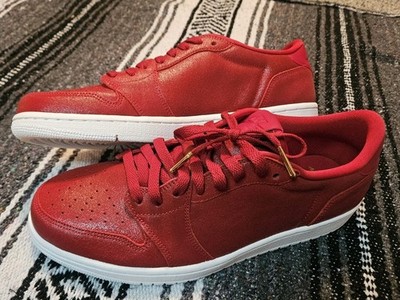 Nike Air Jordan Retro 1 Low No Swoosh NS Gym Red Men's Size 10 AH7232-623