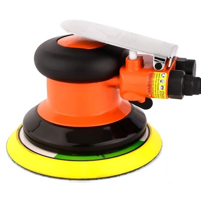Professional Air Sander 6'' Dual Action Random Orbital Sander, Pneumatic Palm ...
